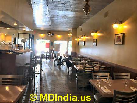 Bethesda Curry Kitchen Dining Hall © MDIndia.us